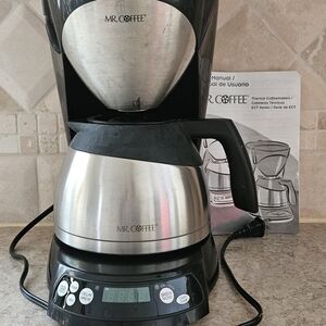 Mr. Coffee 8-Cup Programmable Coffee Maker Stainless Steel Thermal Carafe ECTX81